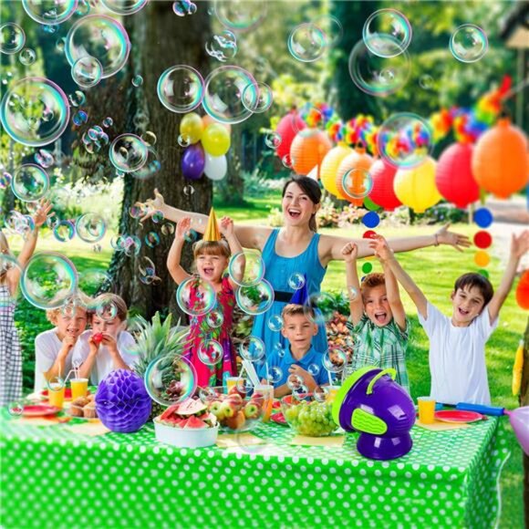 Bubble Machine, Automatic Bubble Blower for Kids, Bubble Maker 2200+ - Picture 2 of 7